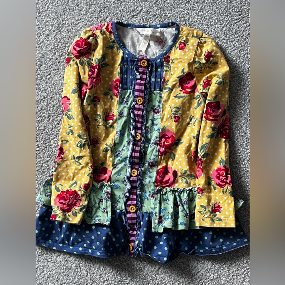 Matilda Jane Girls Top - Size 6 - Long Sleeve Knit Top